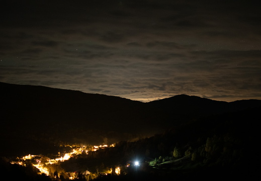 Nová Sedlica po západe slnka