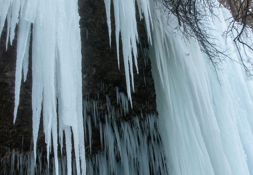Šikľavá skala - ľadopád